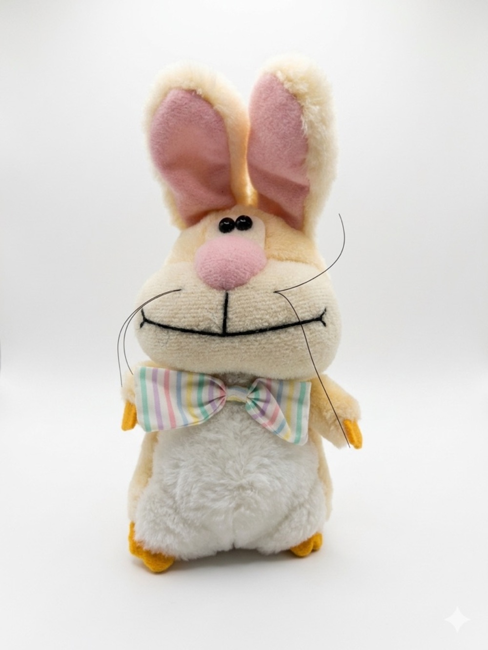 Vintage 1983 Wallace Berrie Bunny Plush Small Rabbit Stuffed Animal Easter Toy